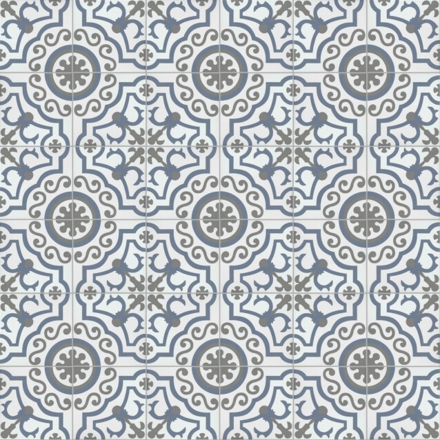 Kuviolaatta Kymppi-Lattiat History Jugend Alhambra Decor himmeä 250x250 mm