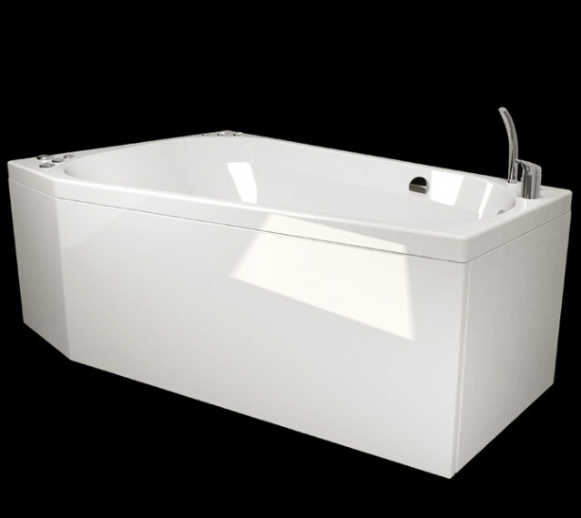 Kylpyamme Westerbergs Motion 160R 2.0 akryyli valkoinen oikea