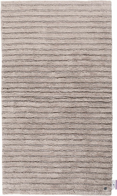 Kylpyhuoneen matto Tom Tailor Cotton Stripe, eri kokoja, hiekka