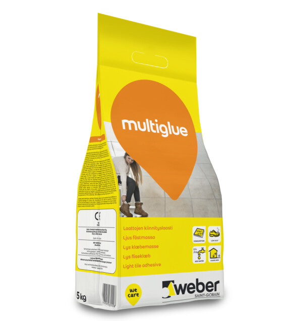 Laattojen kiinnityslaasti Weber Multiglue 5 kg