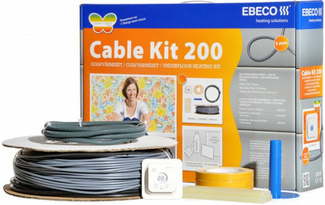 Lämpökaapelipaketti Ebeco Cable Kit 200 23m 260W