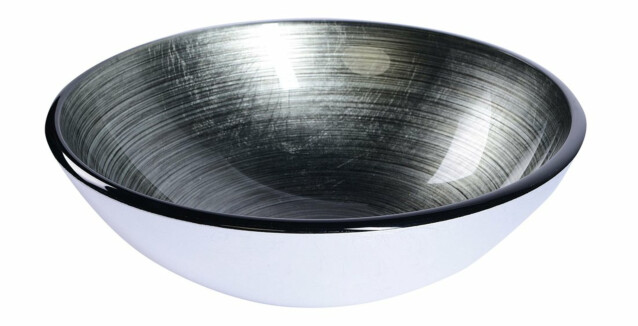 Lasiallas Interia Damar, pöytätasolle, metallinhohtoinen harmaa, 420 X 420 X 140 mm