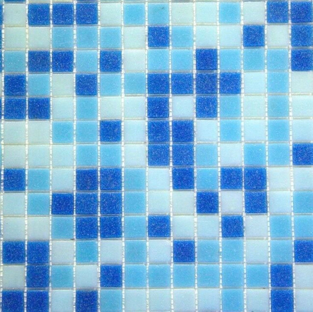 Lasimosaiikki Mix 32,7x32,7 seinä-/lattialaatta sininen