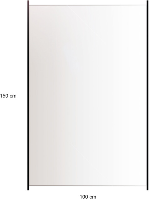 Lasipaneeli Hortus, alumiinitolpille, 150x100cm, kirkas lasi
