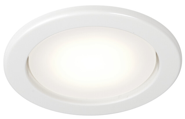 LED-alasvalo Airam Planex 5W/828 GX53 Ø104x39 mm IP23 valkoinen