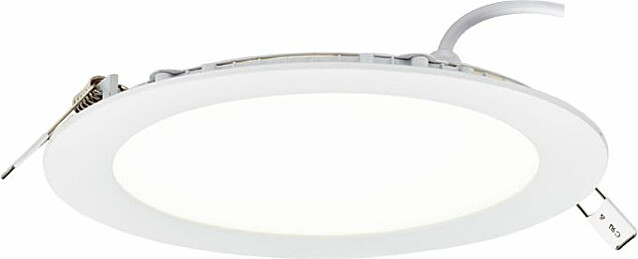 LED-alasvalo Limente DRI-18 Lux Ø 225x20 mm 18W IP44 upotettava valkoinen