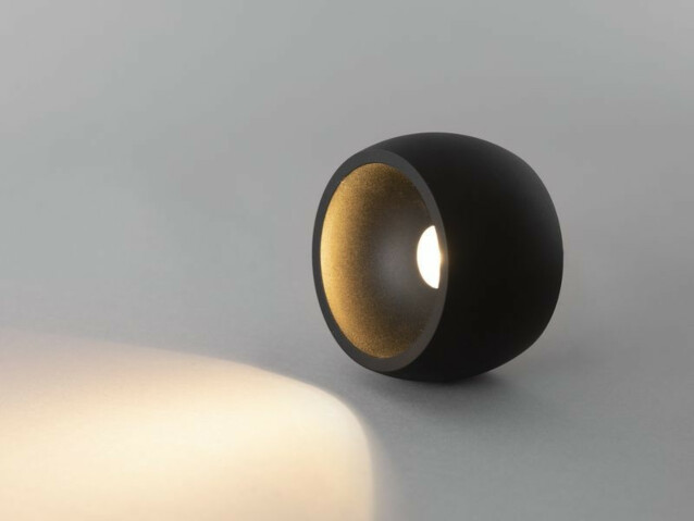 LED-kattovalaisin Hide-a-lite Globe G2 Surface 3000K musta