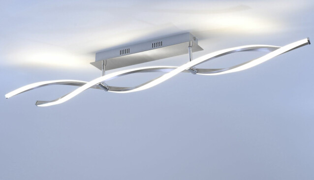 LED-kattovalaisin Paul Neuhaus Polina 2x10,2W IP20 teräs