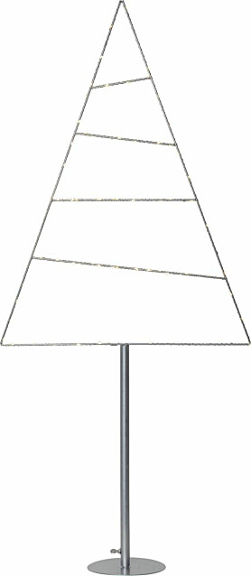 LED-koristepuu Star Trading Triangle 1160x530x160mm hopea