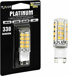 LED-lamppu Polux G9 3,5W IP20 Ø 16mm valkoinen