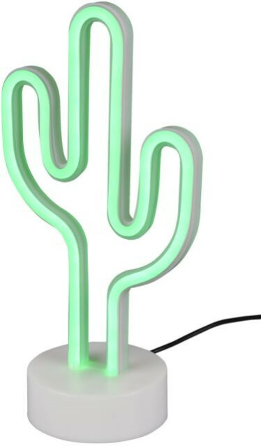 LED-pöytävalaisin Trio Cactus, valkoinen