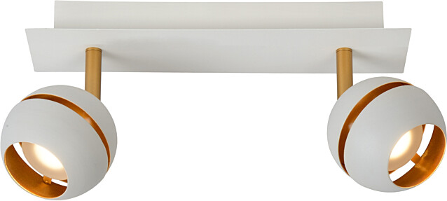 LED-spottivalaisin Lucide Binari, 2x5W, valkoinen