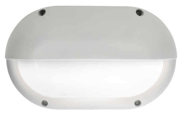 LED-ulkoseinävalaisin Airam Cestus Horizontal Eye max 100W E27 165x270x110 mm IP65 valkoinen/opaali