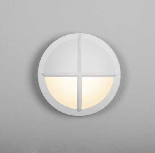 LED-ulkoseinävalaisin Hide-a-lite Moon Public Cross II IK10 valkoinen