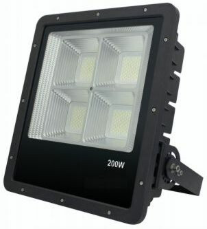 LED-valonheitin FTLight Work Platinum 200 W 4500 K 409x372x104 mm musta