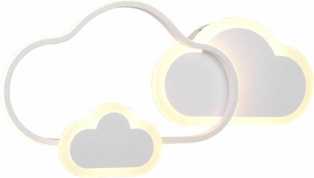 Kattovalaisin Trio Cloudy LED, mattavalkoinen RGBW