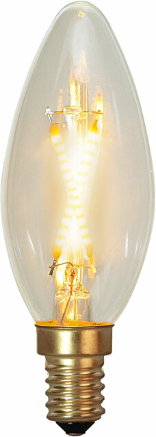 LED-kynttilälamppu Star Trading Soft Glow 353-07-1, Ø35x98mm, E14, kirkas, 0.5W, 2100K, 30lm