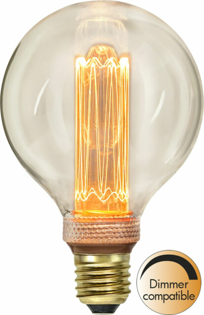 LED-lamppu Star Trading New Generation Classic 349-51-1, Ø95x145mm, E27, kirkas, 2.5W, 1800K, 90lm