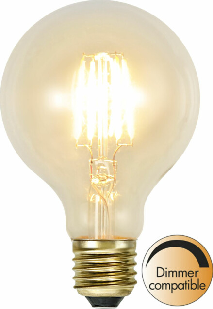 LED-lamppu Star Trading Soft Glow 352-50-1, Ø80x135mm, E27, kirkas, 1.6W, 2100K, 140lm
