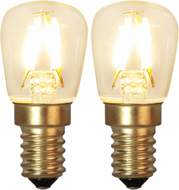 LED-lamppu Star Trading Soft Glow 352-60-2, Ø26x58mm, E14, kirkas, 1.3W, 2100K, 90lm, 2 kpl