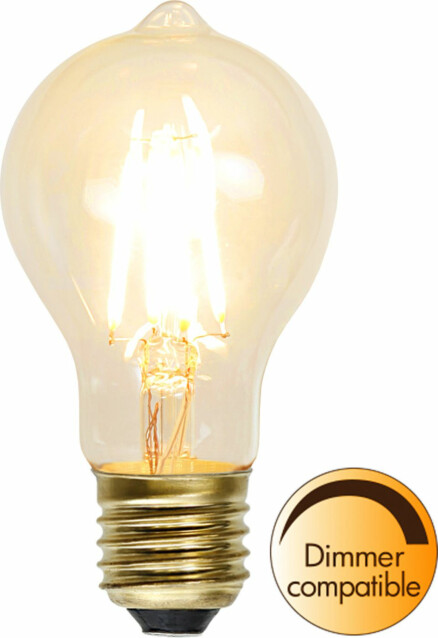 LED-lamppu Star Trading Soft Glow 352-73-1, Ø60x110mm, E27, kirkas, 1.6W, 2100K, 140lm