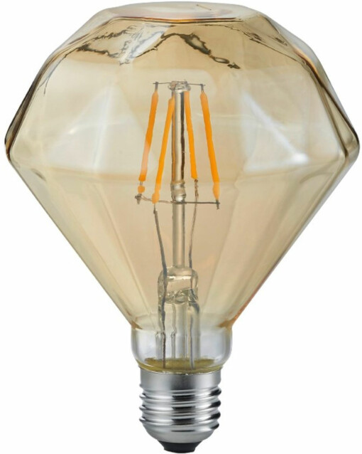 LED-lamppu Trio 902 E27, deco, filament, 4W, 320lm, 2700K, ruskea