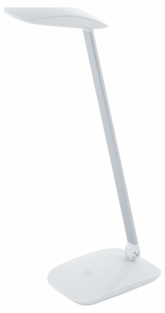 LED-pöytävalaisin Eglo Cajero USB-liitäntä himmennettävä valkoinen 95695