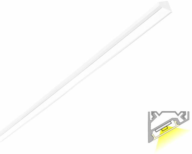 LED-profiili Limente LED-LUXOR 40 COM 4000K 45W valkoinen 4m