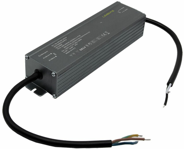 LED-virtalähde Limente 24V 250W IP67 ulkokäyttöön
