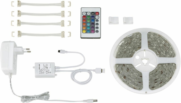 LED-valonauha Briloner RGB 5 m 24 W + kaukosäädin