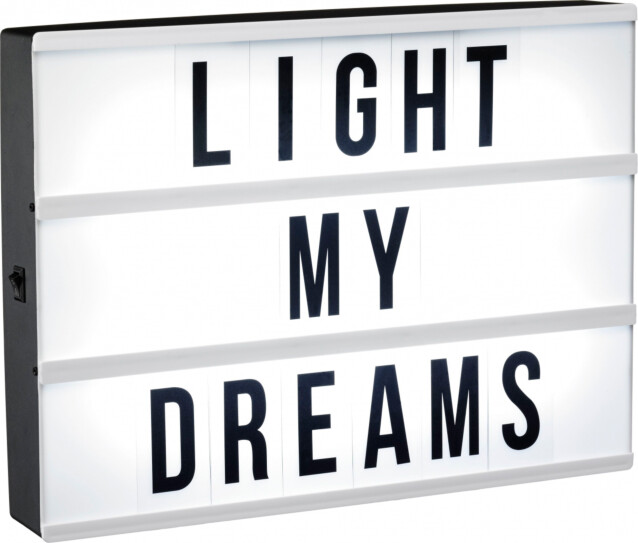 Lightbox LED PR Home 90 kirjainta A4 ajastin