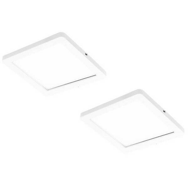 LED-kalustevalaisin Limente Flat 12 LUX 2 kpl + virtalähde valkoinen/musta