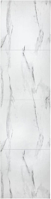 Märkätilalevy Berry Alloc Wall&Water Marmori Valkoinen Satin 600 x 600 mm:n kuviolla