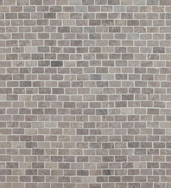 Mosaiikkilaatta Qualitystone Brick Mini Light Grey 20x40 mm