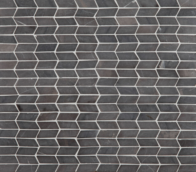 Mosaiikkilaatta Qualitystone Shevron Mini Grey 25x60 mm