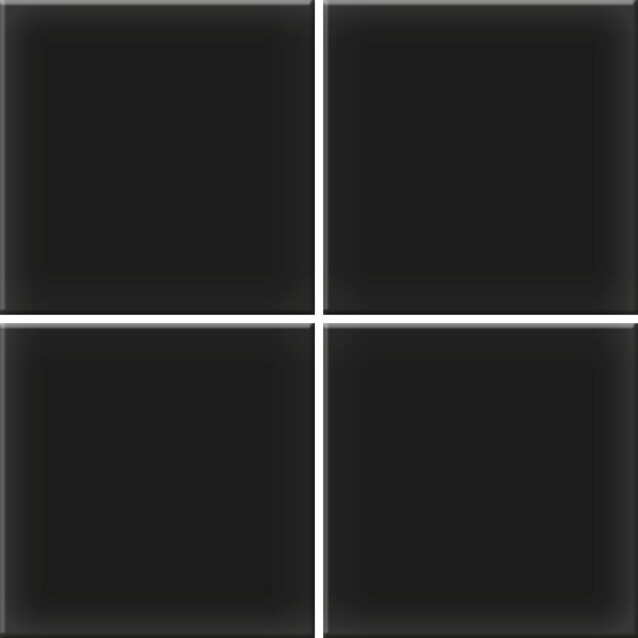Mosaiikkilaatta Pukkila Color Black, himmeä, sileä, 97x97mm
