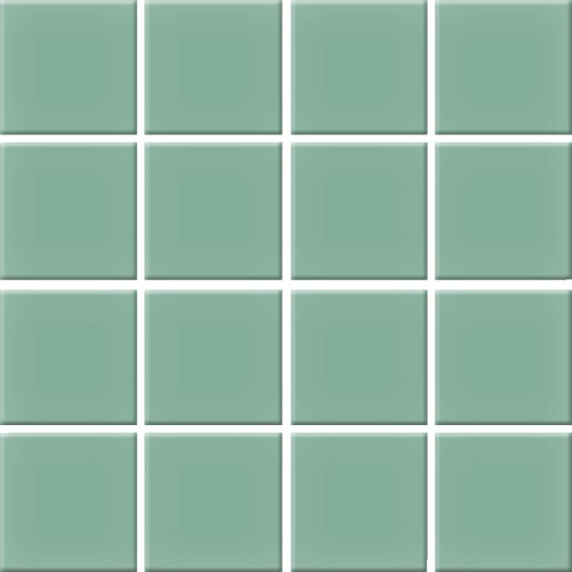Mosaiikkilaatta Pukkila Color Sea Green, himmeä, sileä, 47x47mm