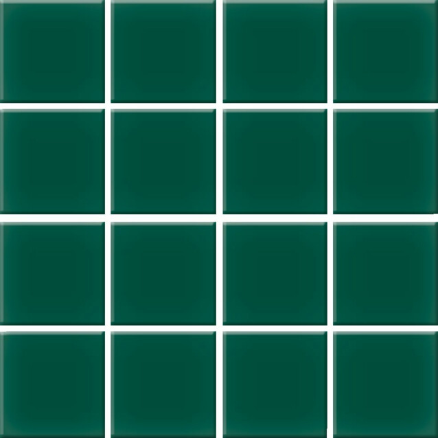 Mosaiikkilaatta Pukkila Color Victorian Green, himmeä, sileä, 47x47mm