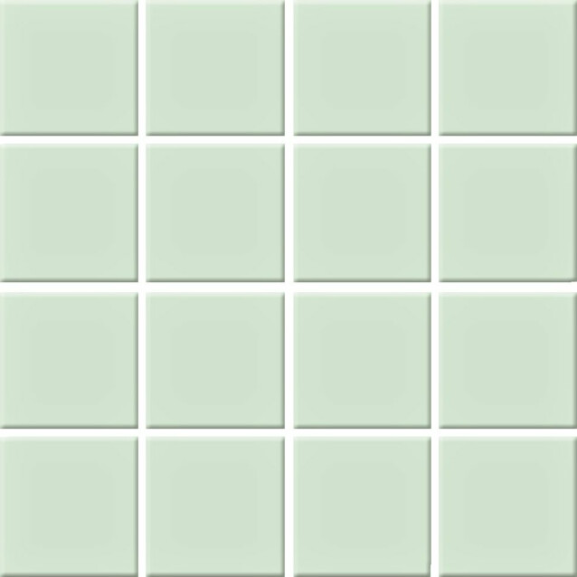 Mosaiikkilaatta Pukkila Color Water Green, himmeä, sileä, 47x47mm