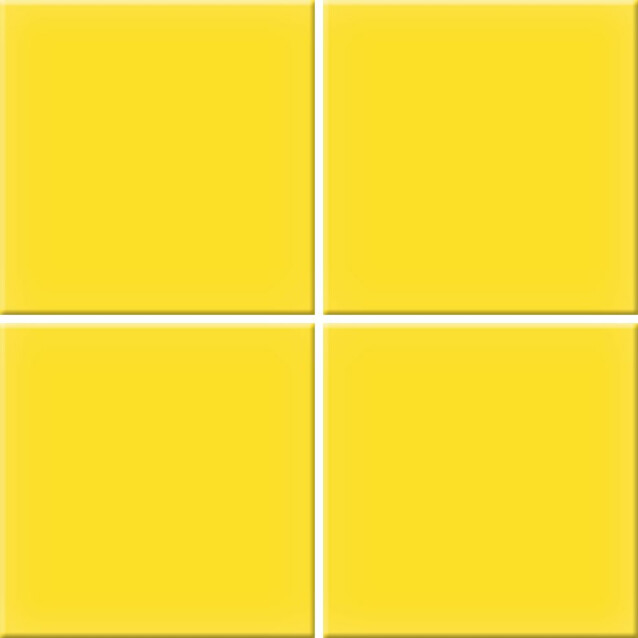 Mosaiikkilaatta Pukkila Color Yellow, himmeä, sileä, 97x97mm