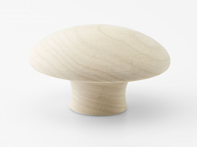 Nuppivedin Beslag Design Mushroom Ø50x29 mm puuvalmis koivu
