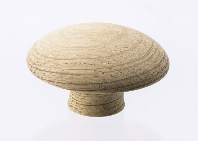 Nuppivedin Beslag Design Mushroom Ø50x29 mm puuvalmis tammi