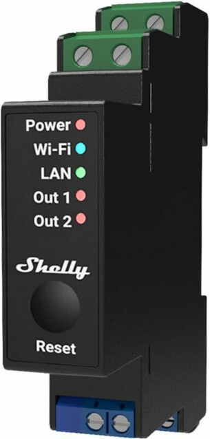 Ohjelmoitava Wi-Fi-rele Shelly Pro 2PM