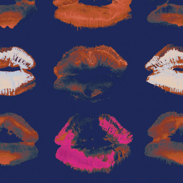 Paneelitapetti Mindthegap Neon kiss 1,56x3 m tummansininen