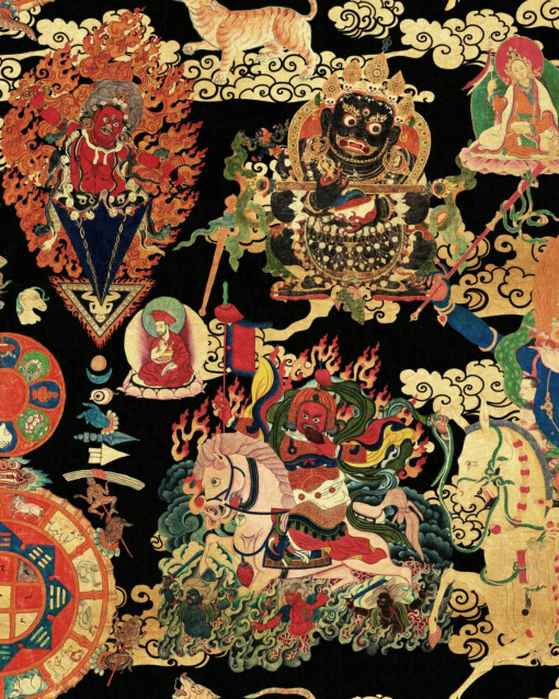 Paneelitapetti Mindthegap Tibetan tapestry metallic edition 1,56x3 m