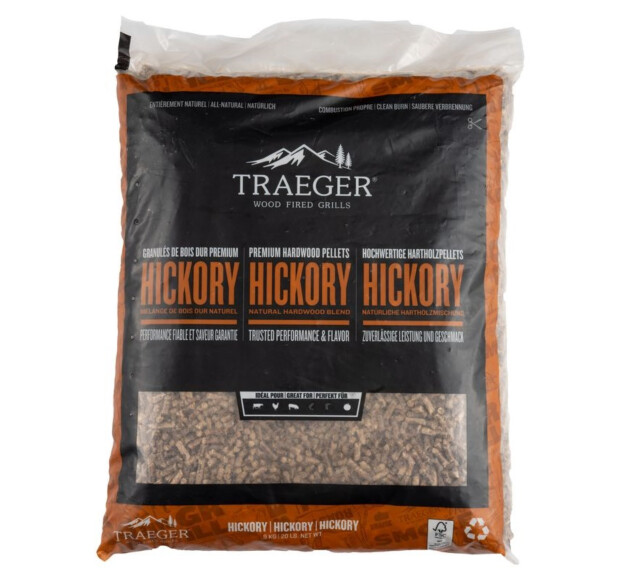 Pelletti Traeger Hickory 9 kg
