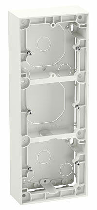 Pinta-asennuskehys ELKO Plus 3-os 35mm valkoinen