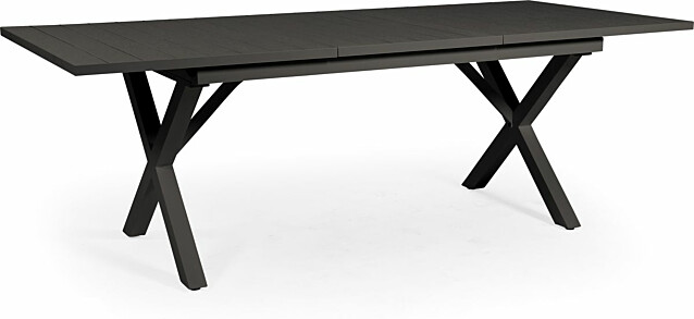 Pöytä Hillmond jatkettava 100x160/220cm musta
