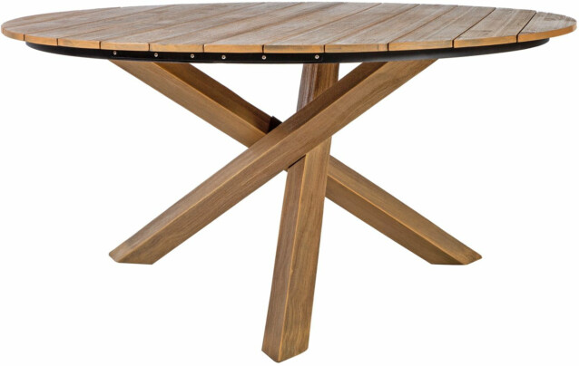 Pöytä Home4you Henry Ø150 cm ruskea