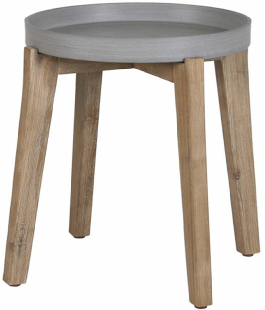 Pöytä Home4you Sandstone Ø51 cm harmaa/ruskea
